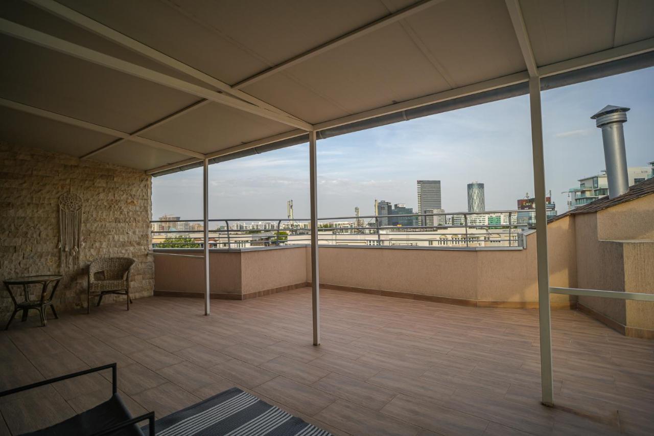 Penthouse With Huge Rooftop & Amazing City View Bukarest Exterior foto